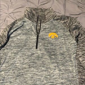 Gray Iowa Hawkeye zippy